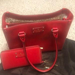 Kate Spade red handbag